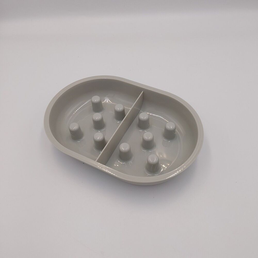 Sure Feed Sureflap Pet Fedeer- Cat Slow Feeder Split Single Bowl Grey